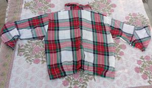Plaid Twist Front Shirt