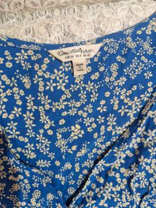 Blue Floral Maxi Dress