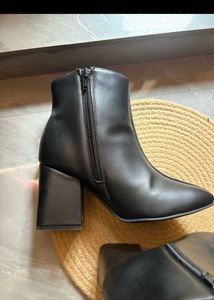 Chic Black Heeled Ankle Boots
