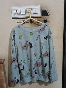 Floral Print Long Sleeve Sweatshirt