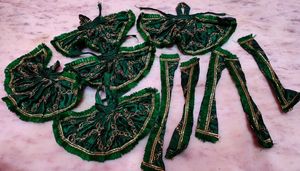 Hindu Deity Idols with Green Outfits