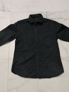Men's Black Denim Shirt