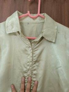 Light Green Button-Up Shirt