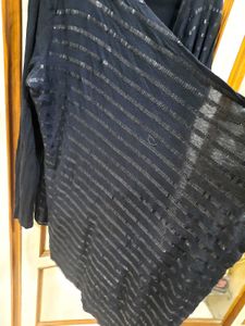 Navy Black Cardigan with Sparkles