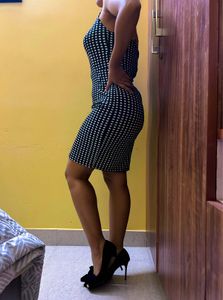 Trendy Gingham Print Bodycon Dress