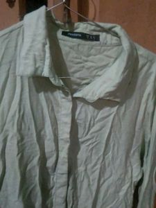 Light Green Button-Up Shirt