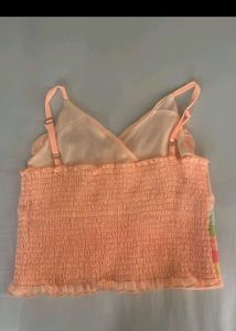 Peach Crop Top Available
