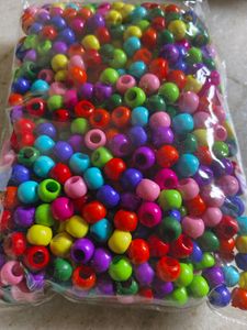 Multi ColourBeads Half Kg Material Acrylic
