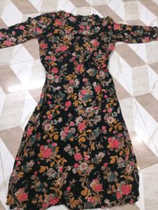 Elegant Floral Print Kurta with Palazzos