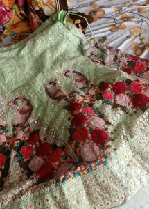 Elegant Mint Green Lehenga Choli