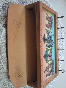 Vintage Indian Artwork Wooden Frame