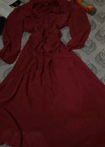 Stylish Maroon Dress