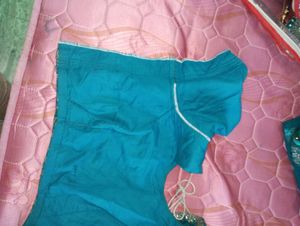 Teal Embellished Lehenga Skirt