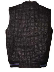 Unisex Sleeveless Black Jacket