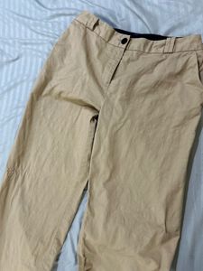 Tommy Hilfiger Beige Straight Leg Trousers