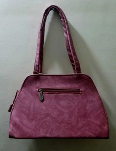 Stylish Rose Pink Colour Handbag 👜