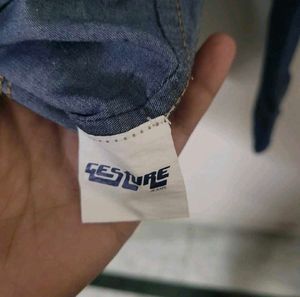 Gesture Men's Blue Denim Shirt