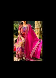 New Vibrant Ethnic Kurta Set with Dupatta
