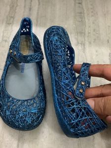Sparkly Blue Jelly Mary Janes