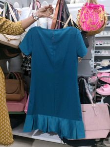 Teal Blue Short Sleeve Top