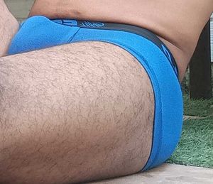 Men's Blue Boxer Briefs