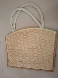 Boho Floral Woven Tote Bag