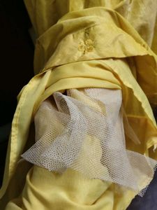 Yellow Embroidered Ethnic Gown