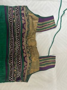 (Kurti) Stunning Green &amp; Purple Kurti