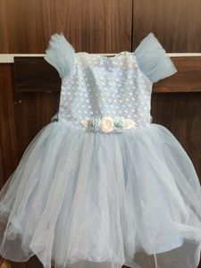 Adorable Blue Dress &amp; Cape Set