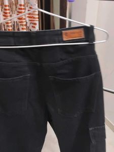 black and blue denim jeans pair ilof two in very g