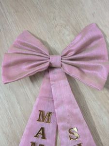 Pink Bow with "Mamaki Shadi"