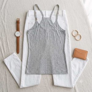 Stylish Grey Racerback Camisole Tank Top