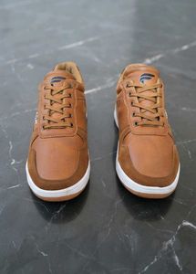 Premium Brown Leather Sneakers