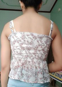 Korean Floral 2-Piece Lace Top | Bell Sleeves - S