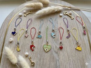set of 50 phone charms