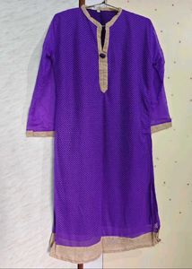 New Purple Textured Kurta 💜
