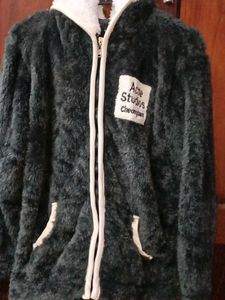 Cozy Furry Zip-Up Jacket