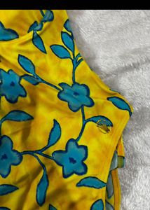 Yellow Floral One-Piece Swimsuit