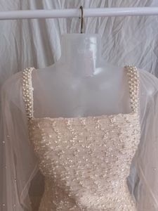 Tweed Korean Dress