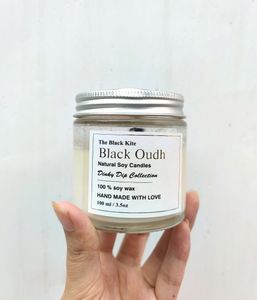 Black Oudh Scented Candle