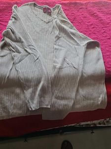 Ribbed V-Neck Sweater