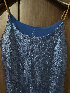 Blue Sequins Top on sale