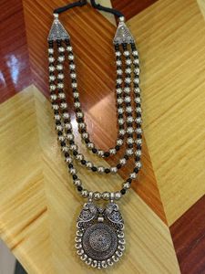 Boho Layered Necklace with Peacock Pendant