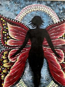 Hand-painted Butterfly Fairy Artwork 🔮🧚