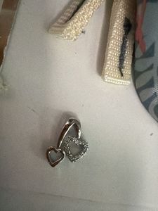 Double Heart Pendant Charm