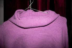 Cute Cropped Lavender Sweater