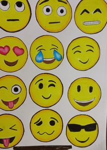 Hand Made On Art Paper EMOJI 😀