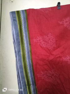 Pure Cotton Red Printed Dupatta