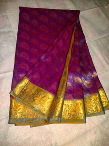 Elegant Purple Kanjeevaram Saree