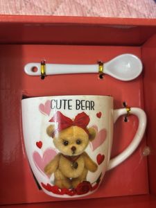 Cute Bear Mug &amp; Spoon Set